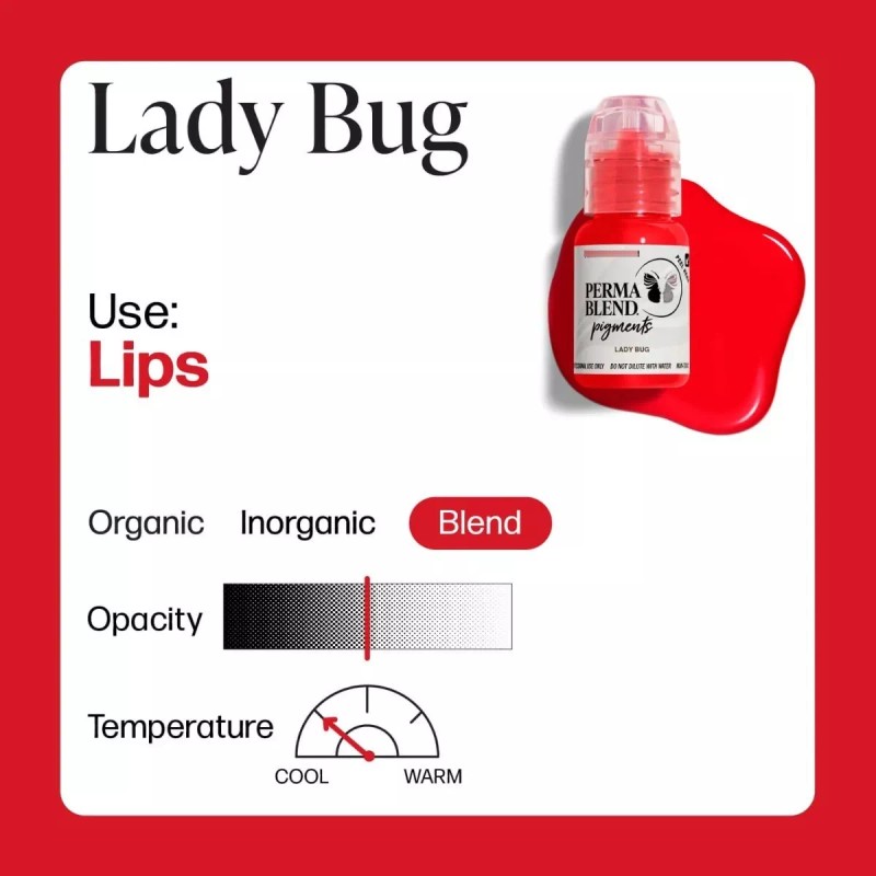 Permablend Lady Bug- Pigmento Labios Maquillaje Permanente