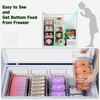 SUZLON 3Pack Freezer Organizer Bins,2Pack Stackable Deep Freezer Organizer &