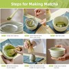 Matcha Whisk Set, Japanese Tea Set includes Matcha Bowl with