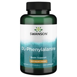 Swanson Amino Acid Dl-Phenylalanine 500 Milligrams 100 Capsules