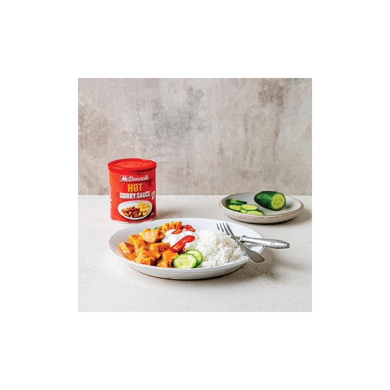 McDonnells Hot Curry Sauce 1L Tub 200g (7oz)