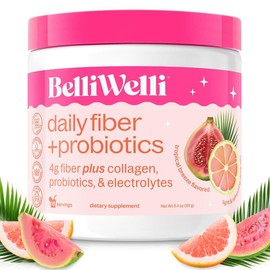 BelliWelli Daily Fiber + Probiotics + Collagen - Tropical Breeze Healthcare Fitness - Flavor: Tropical Breeze