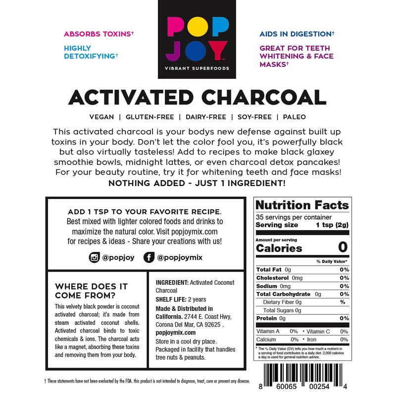 Activated Coconut Charcoal - 1 Ingredient Nothing Added!