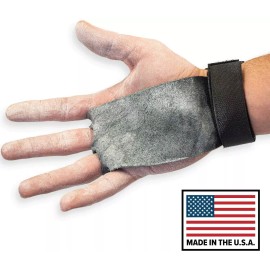 Serious Steel Fitness White Hand Gymnastic Grip | WOD pull-up Grips Made in USA - Small (4" Palm Size)