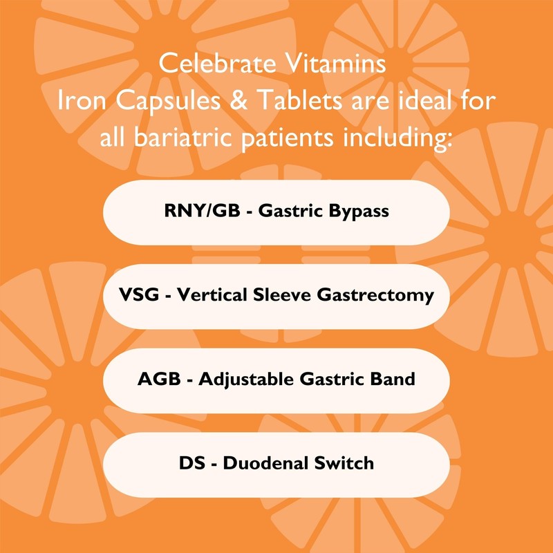 Celebrate Vitamins Iron Supplement with Vitamin C - 45mg Iron,