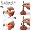 LIONVISON Dedos de práctica de uñas para uñas acrílicas, juego