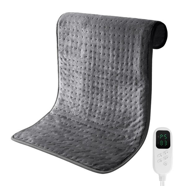 17''x33'' XXL Heating Pad for Neck/Shoulder/Muscle Pain - 6 Heat