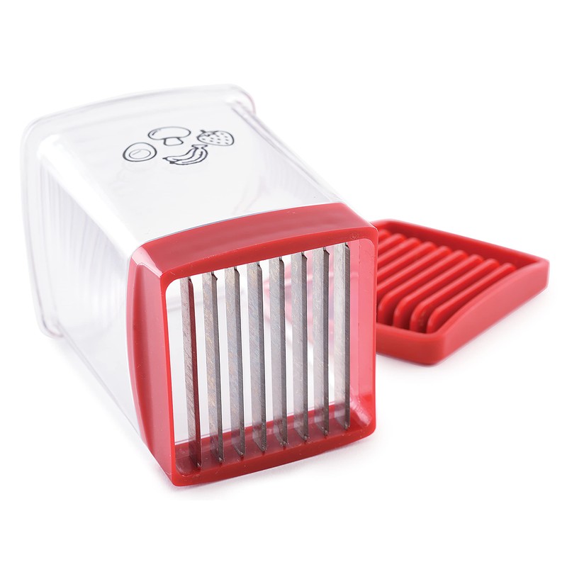 Norpro Speed Slicer with Push Plate, Red, 3"L x 3"W