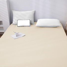 NAFAY LIVING King Fitted Sheet 25cm Deep (Cream) Easy Care Soft Brushed Premium Microfiber Durable Breathable Fitted Sheet Shrinkage and Fade Resistant