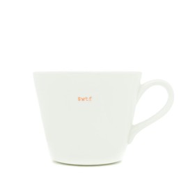 Keith Brymer Jones, Tasse mit der Aufschrift „#WTF“