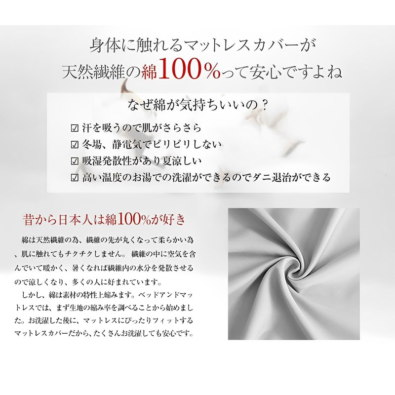 Vallein Waterproof Sheets, 100% Cotton, Side Waterproof, Single Box, Fully