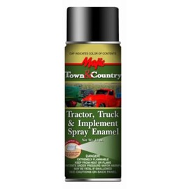 Majic Town & Country Tractor, Truck & Implement Enamel Spray Paint, Matte Black, 12 oz. - Pack of (1)