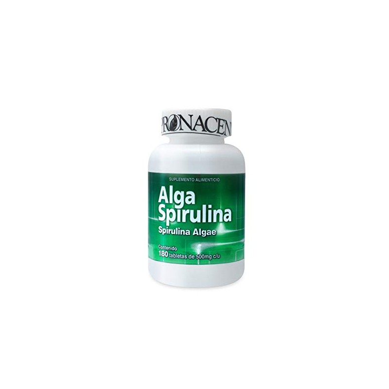 Alga Espirulina 180 tabletas de 500 mg PRONACEN