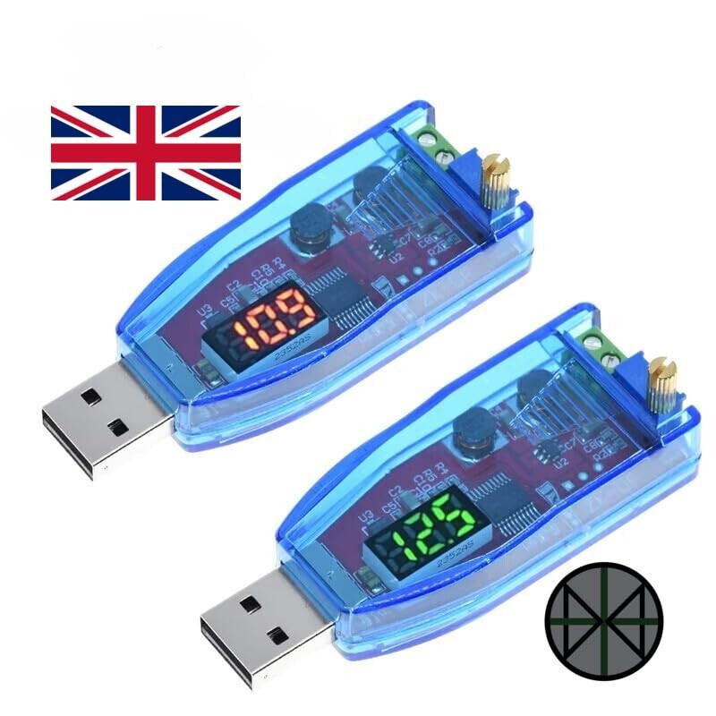 DC-DC 5V to 1-24V ADJ USB Step Up Down Power