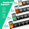 Large Monthly Pill Organizer, XL 4 Weeks Pill Box,28 Day
