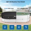Binecer Rectangular Pool Cover, Solar Pool Cover for Above Ground