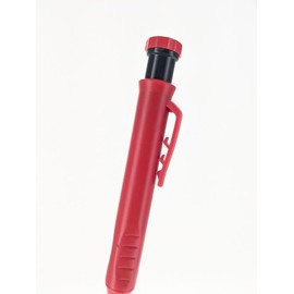 SE Carpenters Pencil with Built-in Sharpener, Mechanical Pencil with 6 Extra Refills, Deep Hole Marker for Construction, Heavy Duty Woodworking Pencil