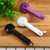 5 Pcs Purple Plastic Measuring Cup and Spoon Kitchen Tool