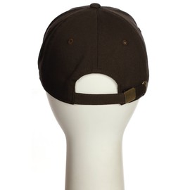 I&W Hatgear Customized Letter Intial Baseball Hat A to Z Team Colors, Brown Cap White Black Letter G