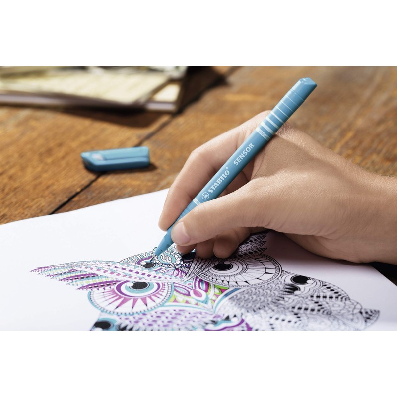 Fineliner with Cushioned F-Tip - STABILO SENSOR fine - Pack