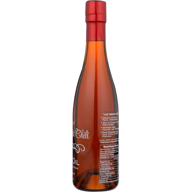 Twisted Olive Imports, Oil Olive Chili Infused, 12.7 Ounce