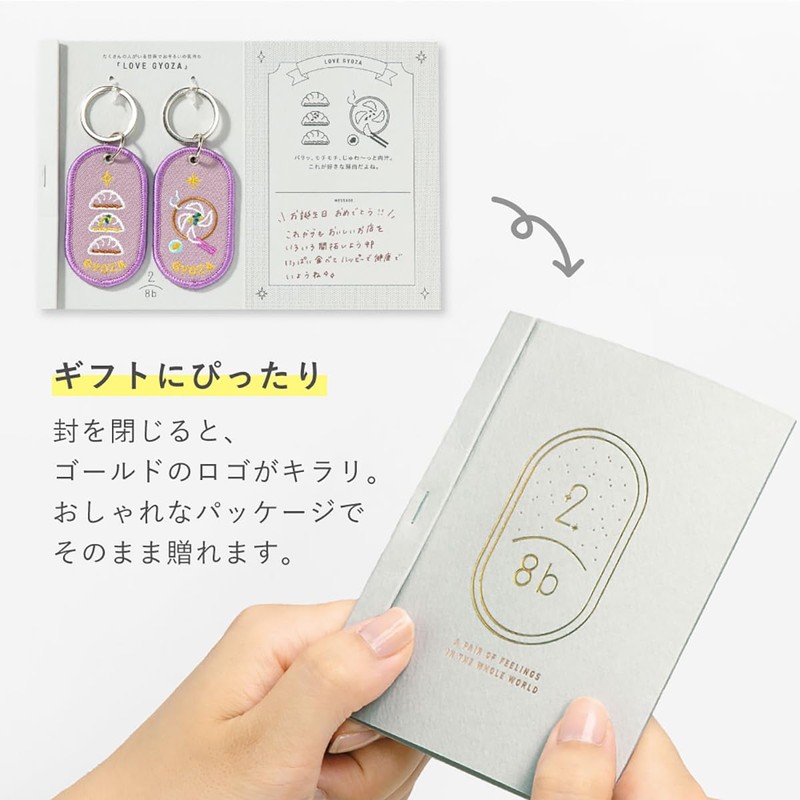 Iroha Publishing Key Ring 2/8b PAIR KEY RING "FAVORITE FOOD