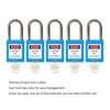 TAEGIQI 5 Blue Lockout Tagout Locks,Keyed Alike,OSHA Compliant Safety Locks(Blue,