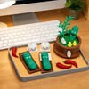 Stylor Pickle Zen Garden Office Desk Decor - Mini Decorative