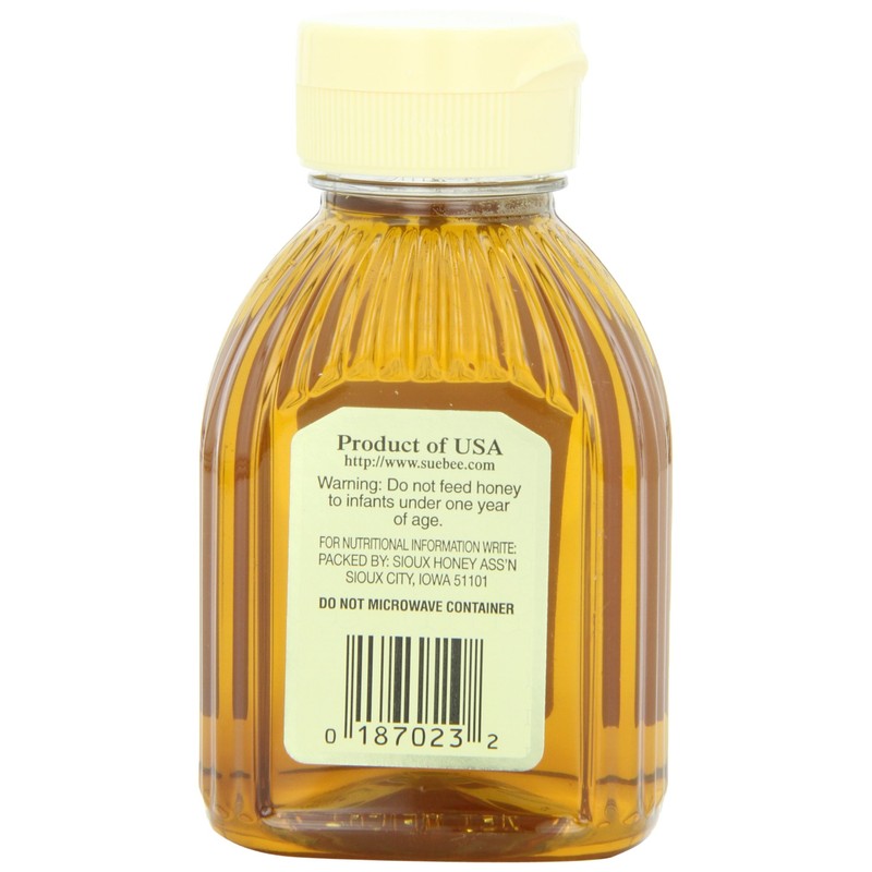 Sue Bee Honey, 8-Ounce Bottle (Pack of 12)