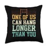 Gymnastics Rings I Can Hang Longer Rings Gymnast Throw Pillow