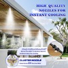 Moongiantgo Outdoor Misting Cooling System with Pump Kit-82ft Misting System