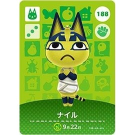 Animal Forest Amiibo Card 2 ND Bullet Nile No. 188