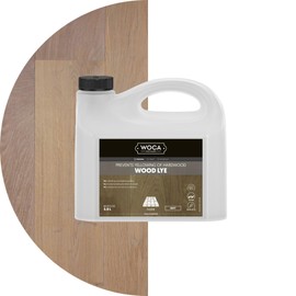 WOCA Denmark Wood Lye – Scandinavian Light Wood Stain for Whitewashing & Driftwood Effect – Grey, 2.5L – Reduces Yellowing on Indoor Wood