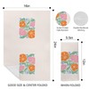 Kemingni Boho Floral Kitchen Towels, 70s Retro Groovy Bohemian Flower