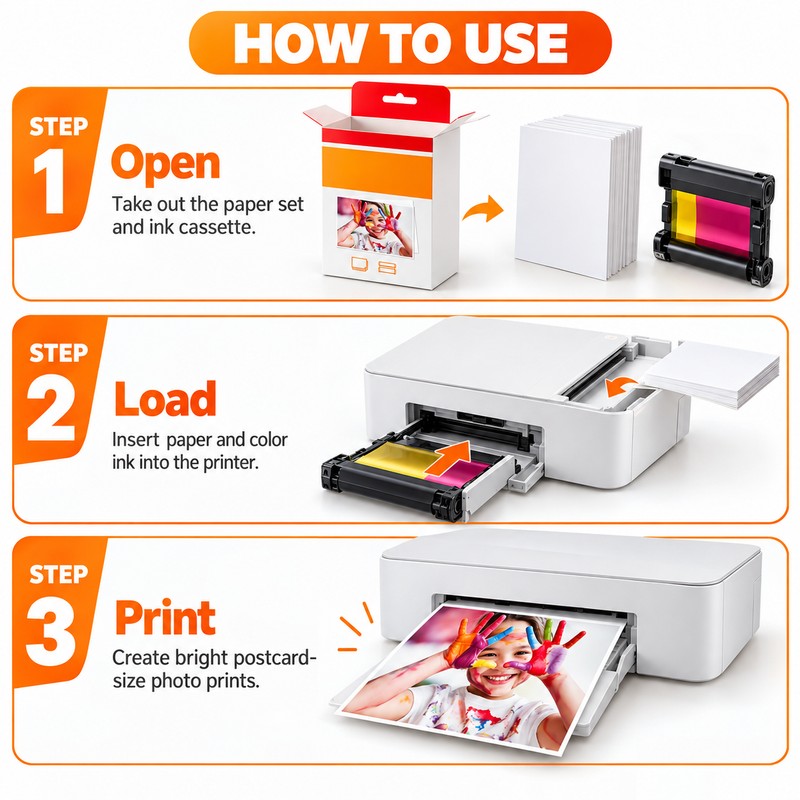 KP-108IN Photo Paper & Ink Cassette Set for Canon SELPHY