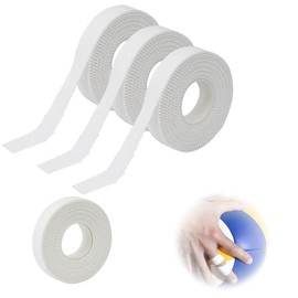 DULZEN 3 Rollen Sporttape Weiß 1.25cmx10m Tape Sport Reißbares Unelastisches Hypoallergenes Tapes Tapeverband Selbstklebende Sportbandage für Fußball Volleyball Klettern