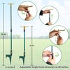 ARICOR 2 Pack 3-Arm Garden Sprinkler, 360 Degree Rotation Garden