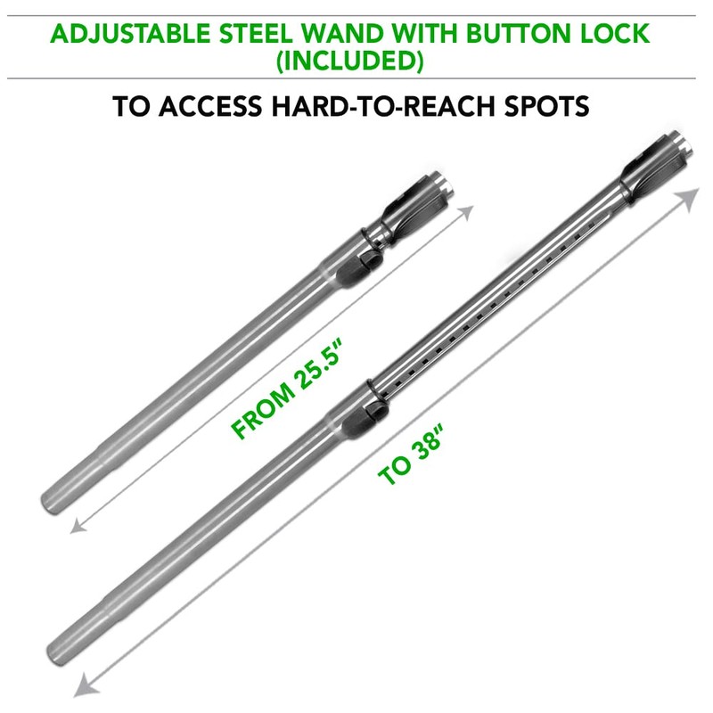 OVO Central Vacuum Standard Kit, with 30/35/40/50ft Low-Voltage Hose, ON/Off