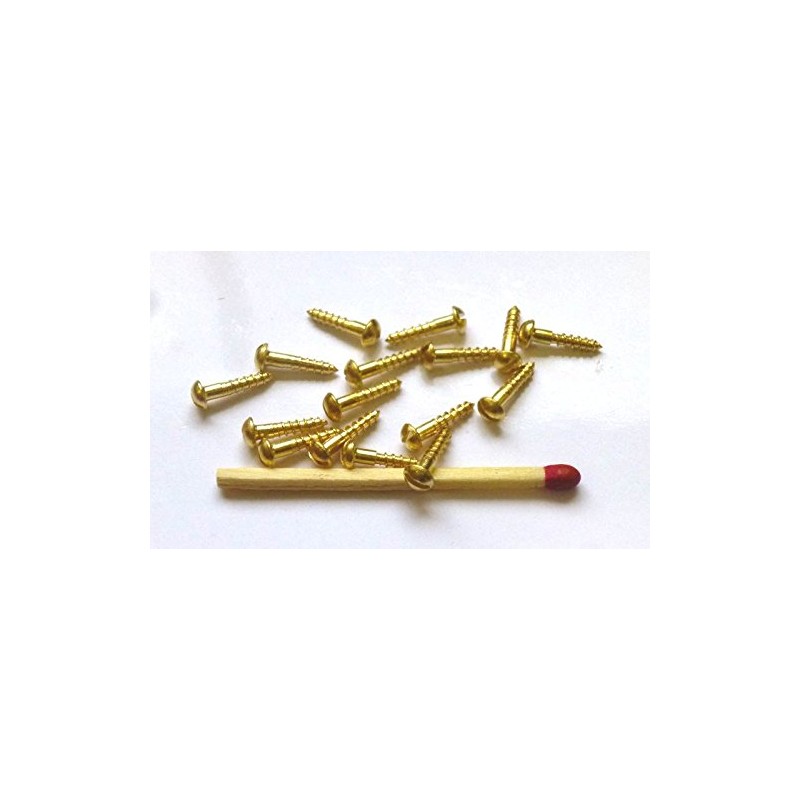 Pack of 100 Mini Wood Screws DIN 96 (Flat-Head Hexagonal