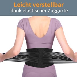 Back Brace, Back Belt, Abdominal Belt, Women and Men Back Support Belt, Back Pain, Support Belt, Lumbar Spine, Hip Bandage, Orthopaedic Belt, Lumbar Support, Lumbagil for Nerves Sciatica (L)