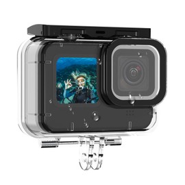 AuyKoo Gopro Hero 13/12/Hero11/Hero 10/Hero 9 Waterproof Case Waterproof Housing Protective Case Transparent Dustproof Protection Lightweight Gopro 13/12/11/10/9 Accessories- Underwater Photography