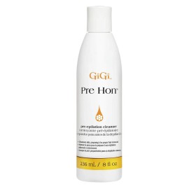 GiGi Pre Hon Pre Waxing Solution 8oz Honey Infused Hair Removal Cleanser
