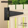 HILLMASTER 8 Inch T-Strap Heavy Duty Shed Door Hinges Gate