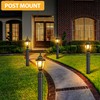 Lamomo Outdoor Post Lights, 2 Packs Dusk to Dawn Lamp