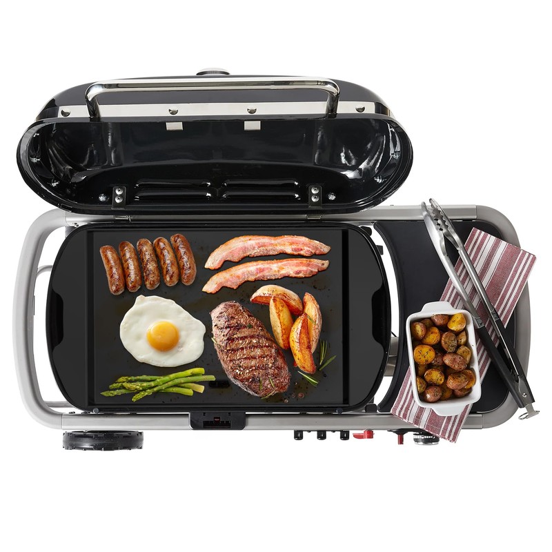 Onlyfire Ceramic Coated Full Size Griddle Insert for Weber Traveler