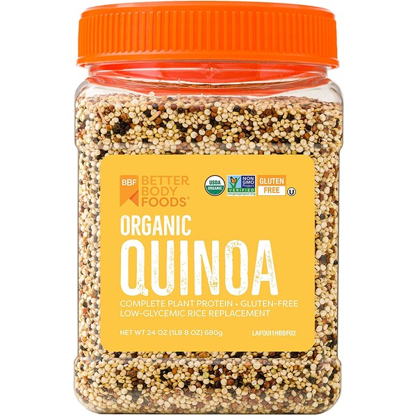 Organic Quinoa, Vegan, Non-GMO Grain with Protein, Fiber, and Iron (1.5 lbs.)