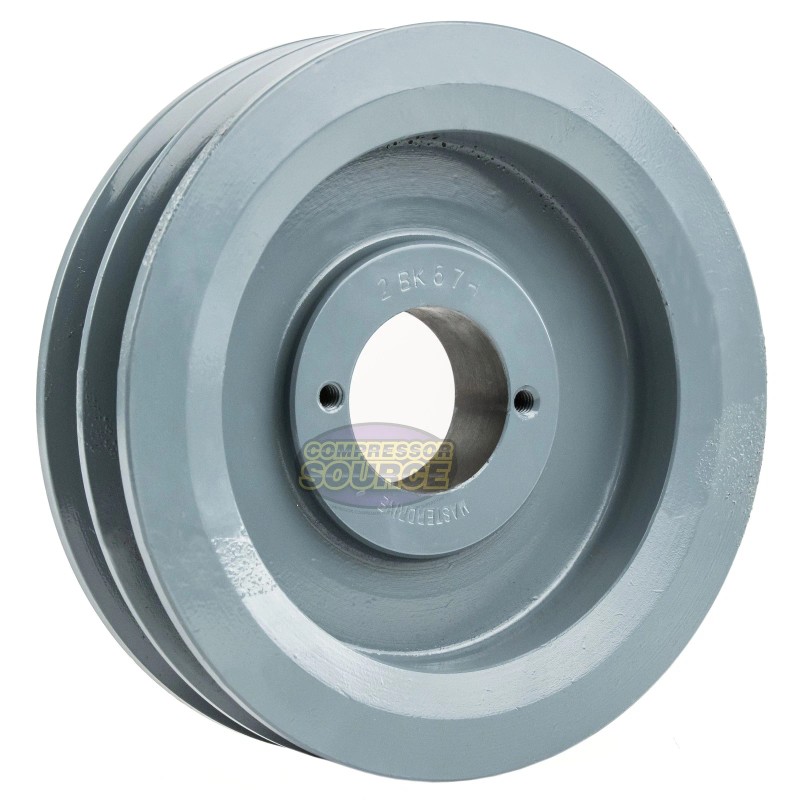 Cast Iron 6.5 " Dual Groove Belt B Section 5L