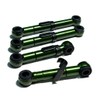LRNJ ANODIZED GREEN ALUMINUM ADJUSTABLE 2 SETTINGS SUSPENSION LIFT RODS