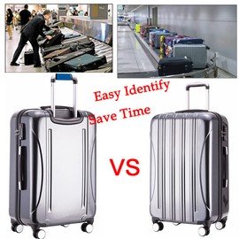 Hibate 5pcs Neoprene Luggage Handle Wrap for Suitcase Identifier Luggage Makers Covers Wraps Travel Accessories - Blue