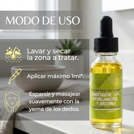 MinoxidilMax Fórmula Patentada para Cabello y Barba, Set de 3 Botellas